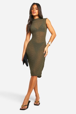 Robe fourreau - Kaki