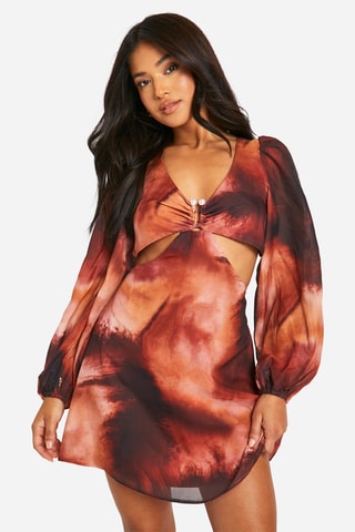 Robe patineuse - Camel