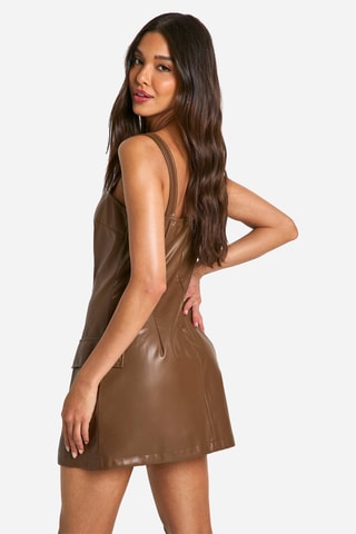 Robe droite - Marron