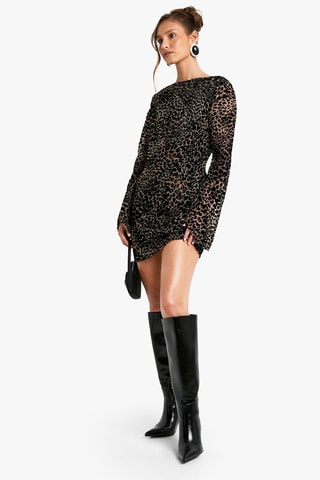 Robe fourreau - Marron