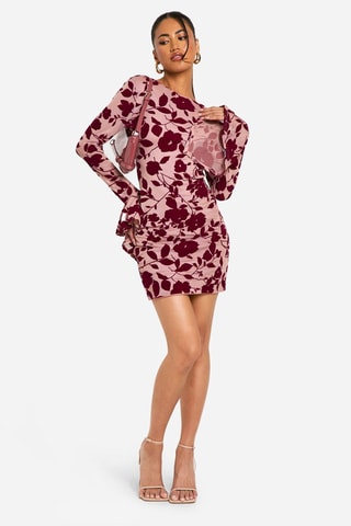 Robe fourreau - Bordeaux