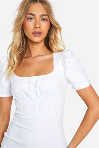 Robe fourreau - Blanc