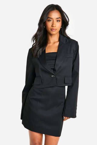 Abito taglio dritto e giacca - Nero