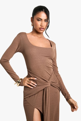 Robe longue - Marron