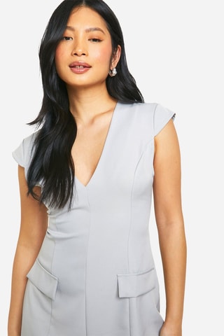 Robe droite - Gris clair