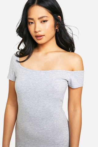 Robe longue - Gris chiné