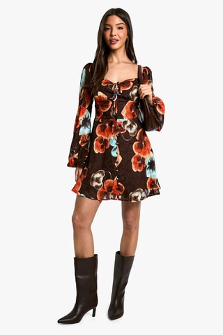 Robe chemise - Marron