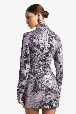 Robe fourreau - Argenté