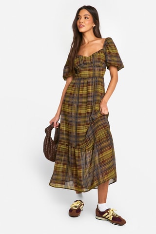 Robe longue - Vert olive