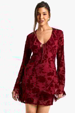 Robe droite - Bordeaux