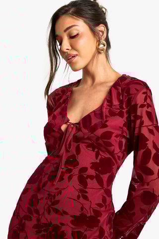 Robe droite - Bordeaux