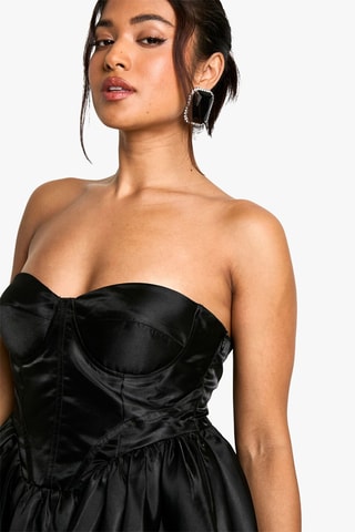 Abito bustier - Nero