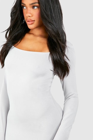 Robe longue - Gris clair