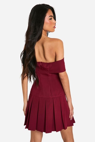 Robe taille basse - Bordeaux