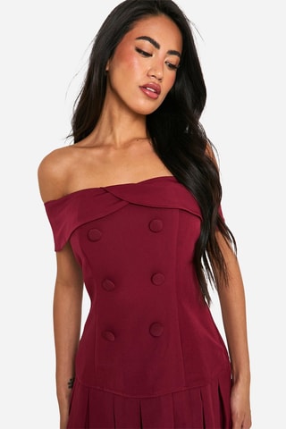 Robe taille basse - Bordeaux