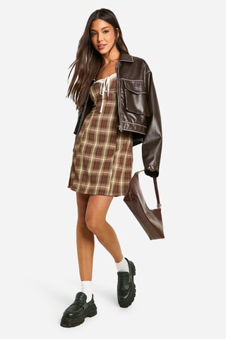 Robe droite - Marron