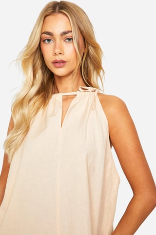 Robe trapèze - Beige