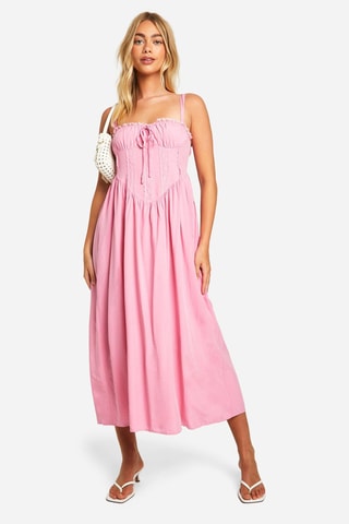 Robe midi - Rose