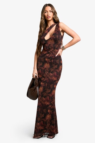 Abito asimmetrico - Marrone