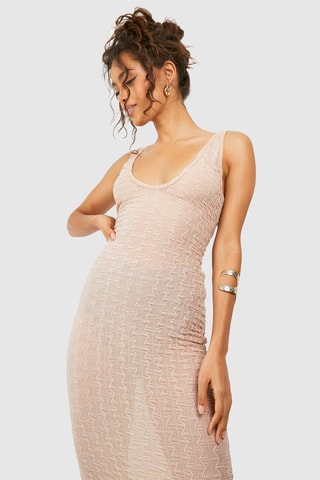 Robe longue - Beige clair