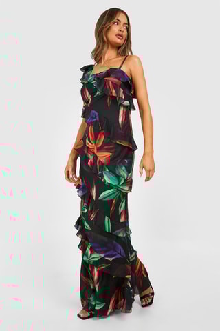 Robe volantée - Noir