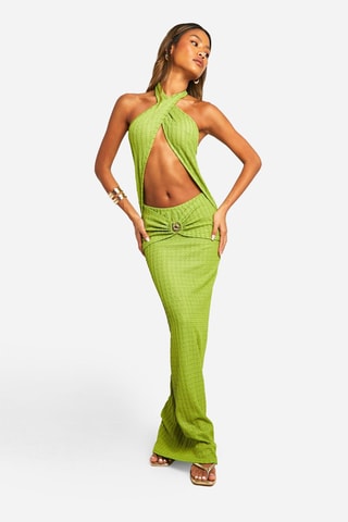 Robe longue - Vert olive