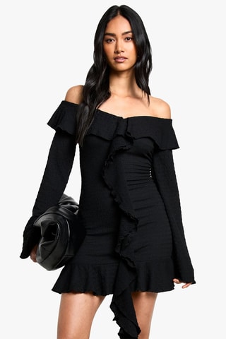 Robe volantée - Noir