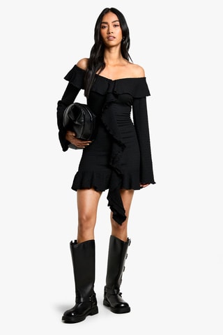 Robe volantée - Noir