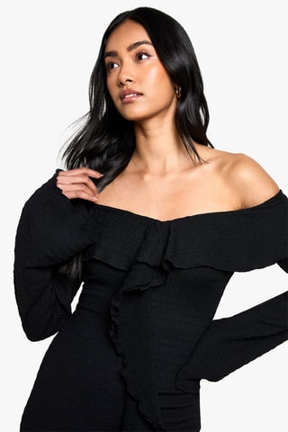 Robe volantée - Noir