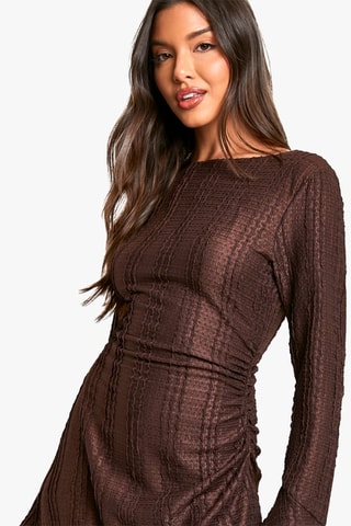 Abito taglio dritto - Marrone