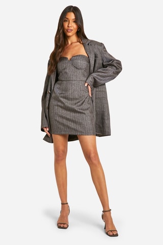 Robe bustier - Marron