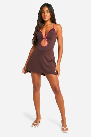 Robe trapèze - Marron