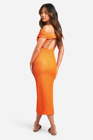 Robe midi - Orange