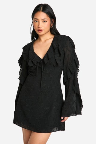 Robe volantée - Noir