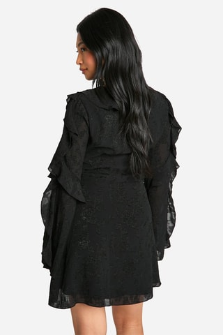 Robe volantée - Noir