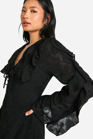 Robe volantée - Noir