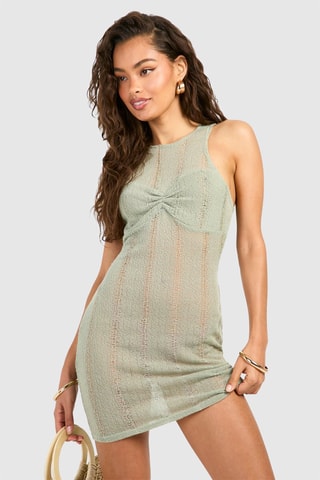 Robe fourreau - Vert