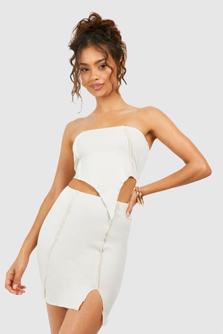 Robe bustier - Beige