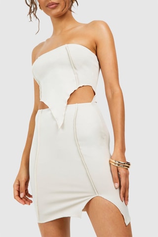 Robe bustier - Beige