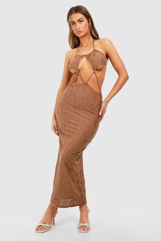 Robe longue - Marron clair