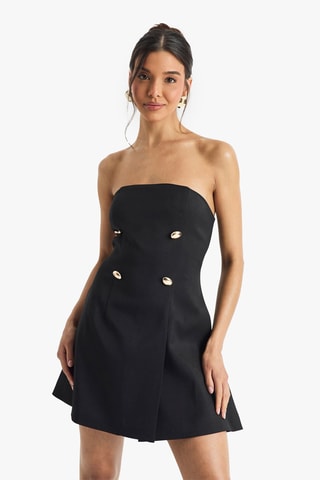 Abito bustier - Nero