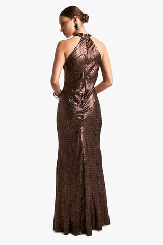 Abito lungo - Marrone