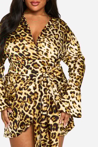 Abito a campana - Marrone chiaro e marrone scuro