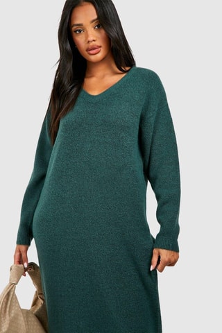 Robe pull - Vert bouteille