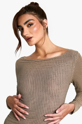 Robe fourreau - Taupe