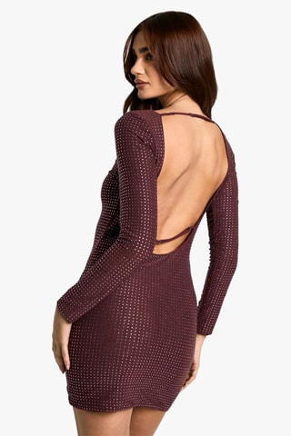 Robe fourreau - Bordeaux