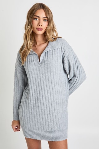 Robe pull - Gris chiné