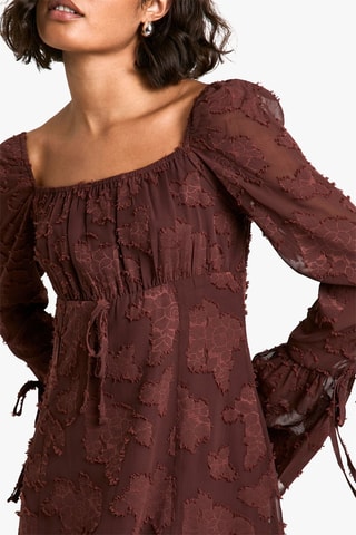 Abito taglio dritto - Marrone scuro