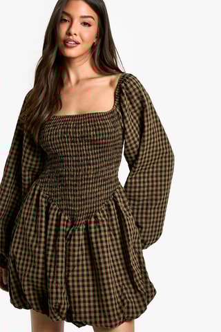 Abito a palloncino - Marrone