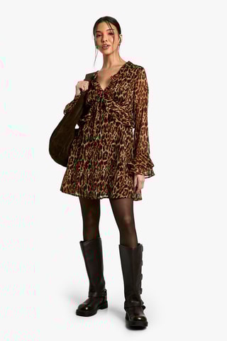 Robe patineuse - Marron